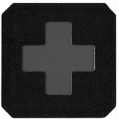 Odzież taktyczna i umundurowanie - Naszywka medyczna M-Tac Medic Cross Laser Cut - Black/Grey (51122211) - miniaturka - grafika 1