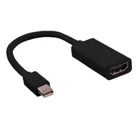 Adaptery i przejściówki - VALUE 12.99.3130 adapter kablowy 0,15 m Mini DisplayPort HDMI Typu A (Standard) Czarny - miniaturka - grafika 1