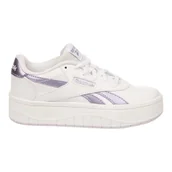 Buty dla dziewczynek - Reebok Court Advance Surge dziewczęce sneakersy, Ftwrwhite Metalicpurple Digitalgleam, 39 EU - miniaturka - grafika 1