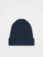 Czapki dla dzieci - Reserved - Czapka beanie z wiskozą - granatowy - miniaturka - grafika 1