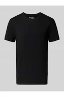 Koszulki męskie - T-shirt o kroju regular fit z mieszanki bawełny - Selected Homme - miniaturka - grafika 1