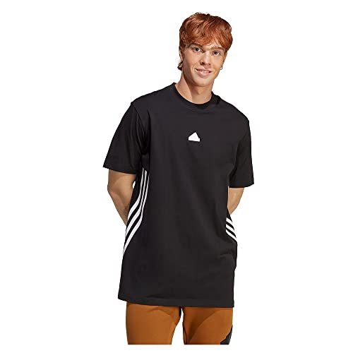 adidas Męskie T-Shirt (Short Sleeve) M Fi 3S T, Black/White, IC8244, XS