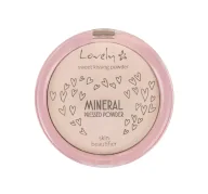 Pudry do twarzy - LOVELY Sweet Kissing Powder Mineral Pressed Powder Skin Beautifier transparentny silnie matujący fikser mineralny do twarzy 10g - miniaturka - grafika 1