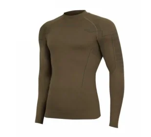 Longsleeve Termoaktywny Męski Brubeck RANGER THERMO - Khaki - Bielizna sportowa męska - miniaturka - grafika 1