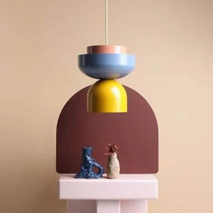 ALDEX Lampa wisząca Ulia, żółty/niebieski/koralowy - Lampy sufitowe - miniaturka - grafika 1