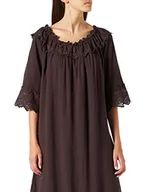 Sukienki - Kremowa damska sukienka z luźną długością, Java, 46 - miniaturka - grafika 1