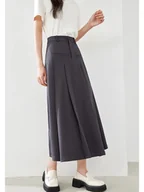 Spódnice - Plisowana spódnica za kolano - Szary - miniaturka - grafika 1