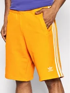 Spodnie sportowe męskie - Adidas Szorty sportowe 3-Stripe HF2107 Pomarańczowy Regular Fit - miniaturka - grafika 1