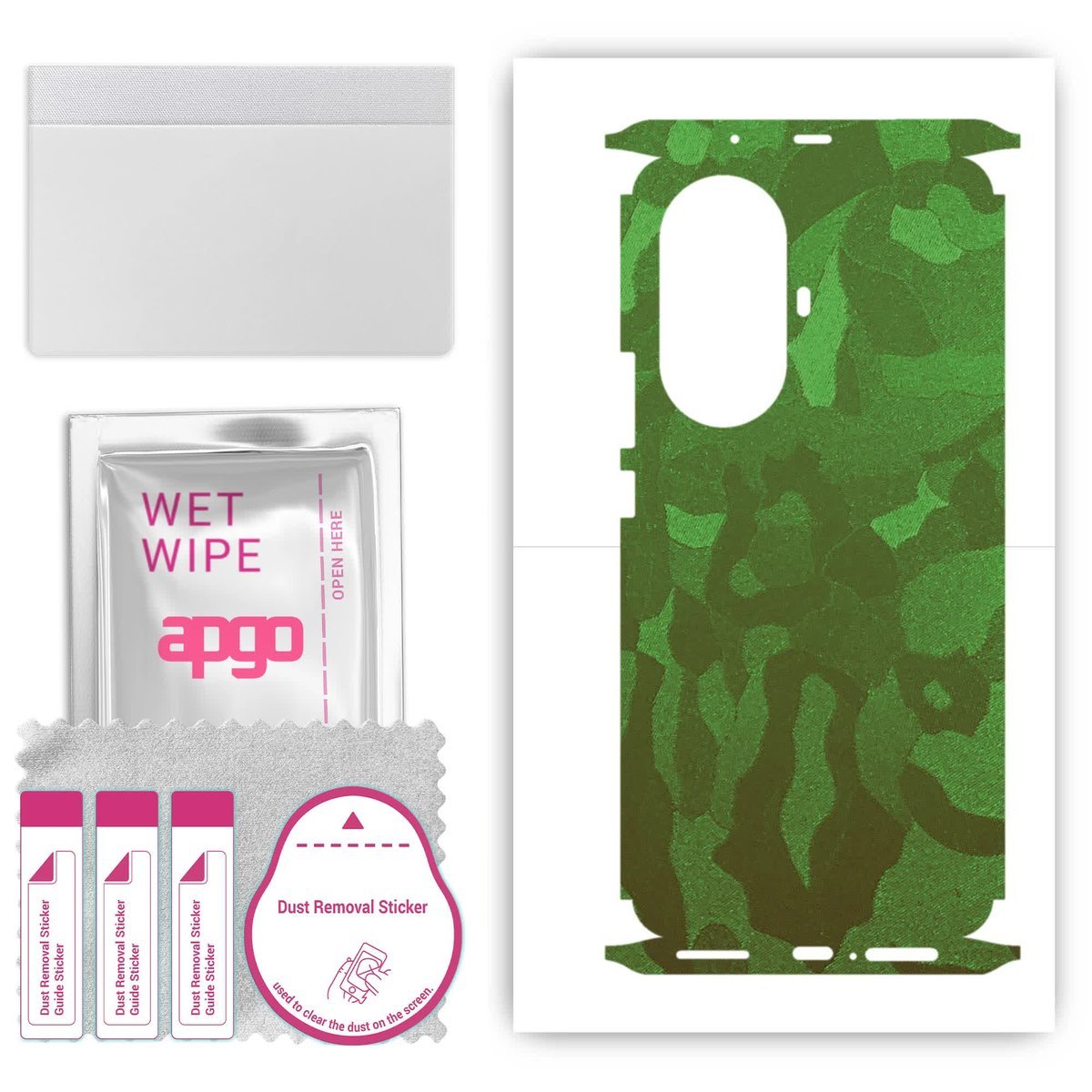 Folia naklejka skórka strukturalna na TYŁ+BOKI do Huawei Nova 11 Pro - Moro Camo Zielony - apgo SKINS