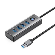 Złącza, przejściówki, adaptery - Hub adapter rozdzielacz PDD4U-U3 4x USB-A - szary ORICO - miniaturka - grafika 1