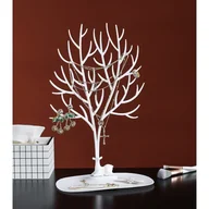 Biżuteria - akcesoria - Ekspozytor na biżuterię duży- naszyjnik, pierścionki białe drzewo E32B - miniaturka - grafika 1