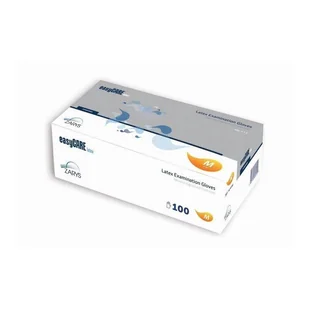 EasyCARE Rękawiczki lateksowe jednorazowe pudrowane EasyCARE 100 szt. M 100 szt. |   NN-MZA-RLPM-001 - Rękawiczki jednorazowe - miniaturka - grafika 1