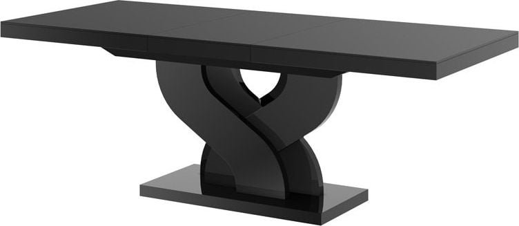 Hubertus Stół BELLA 160256x89 czarny połysk rozkładany