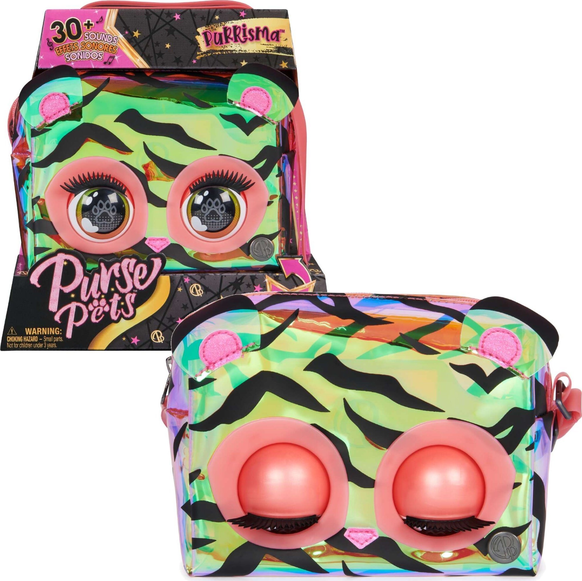 Spin Master Spin Master Purse Pets Holographic Tiger, Bag Multi-Colour