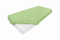 Prześcieradła - Wysokie prześcieradło 160x200+30cm jersey z lycrą zielone - miniaturka - grafika 1