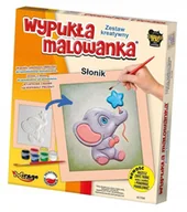 Zabawki kreatywne - Mirage Hobby Wypukła Malowanka - Mały Słonik - - miniaturka - grafika 1
