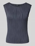 Koszulki i topy damskie - Top o kroju slim fit z fakturowanym wzorem model ‘TINNIKA’ - miniaturka - grafika 1