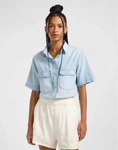 LEE CHAMBRAY UTILITY SHIRT ENDLESS LIGH 112363506 L - Koszule damskie - miniaturka - grafika 1