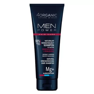 4organic MEN POWER naturalny wzmacniający szampon do włosów zagęszczenie i odbudowa 250 ml - Szampony do włosów - miniaturka - grafika 1