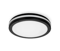 Lampy sufitowe - LED Plafon łazienkowy LED/18W/230V IP65 śr. 30 cm czarny - miniaturka - grafika 1