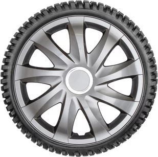 NRM Kołpaki ozdobne przysłony Drift Graphite 4er Set KO058 - Kołpaki samochodowe - miniaturka - grafika 1