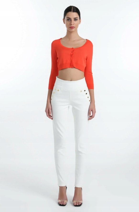 GUESS JEANSY DAMSKIE ECRU Z ZAMKIEM 24/30 2A9G2_B*