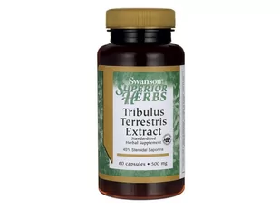 Swanson, Usa Tribulus Terrestris 500 mg - suplement diety 60 kaps. - Serce i układ krążenia - miniaturka - grafika 1