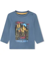 Kaftaniki dla niemowląt - Timberland Koszulka w kolorze niebieskim - miniaturka - grafika 1