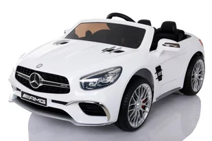 4toys, samochód na pilot Mercedes SL65 AMG, biały - Pojazdy elektryczne dla dzieci - miniaturka - grafika 1