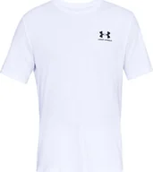 Koszulki męskie - Under Armour Koszulka męska Sportstyle Left Chest Tee biała rozmiar XXL 1326799-100 - miniaturka - grafika 1