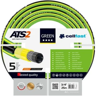 Cellfast Wąż ogrodowy Green ATS 5 warstw 3/4 x 25m marki 15-120 - Węże ogrodowe i zraszacze - miniaturka - grafika 1