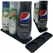 Akcesoria i części AGD - STOJAK NA SYROPY SODASTREAM 3 MIEJSCA POTRÓJNY CZARNY - miniaturka - grafika 1