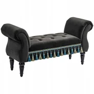 Ławki do przedpokoju - Ławka Tapicerowana, Ławka, Vintage Design, do 150 kg, 117x40x58 cm - miniaturka - grafika 1