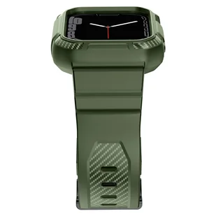 Kingxbar CYF106 2w1 pancerne etui Apple Watch SE, 8, 7, 6, 5, 4, 3, 2, 1 (41, 40, 38 mm) z paskiem zielone - Akcesoria do smartwatchy - miniaturka - grafika 10