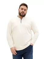 Koszulki męskie - TOM TAILOR Męski T-shirt z długim rękawem 1037024, 18592-Vintage, beżowy, XXL, 18592 – Vintage Beige, XXL - miniaturka - grafika 1