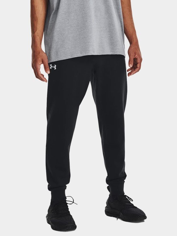 Spodnie dresowe męskie joggery Under Armour Rival Fleece 1379774-001 Czarny
