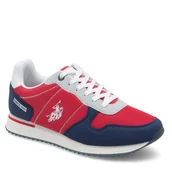 Sneakersy męskie - Sneakersy U.S. Polo Assn. ALTENA001A Czerwony - miniaturka - grafika 1