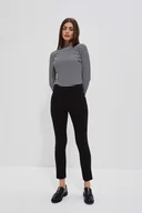 Spodnie damskie - Gładkie spodnie-XS - miniaturka - grafika 1