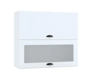 Biała szafka kuchenna z podwójnym frontem F5-A27 - Szafki kuchenne - miniaturka - grafika 1