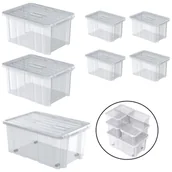 Inne mocowania - Zestaw pojemników NCC24, 16, 12 z pokrywką Organizer 7 szt - miniaturka - grafika 1