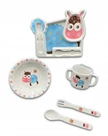 Zestawy naczyń dla dzieci - Miseczka talerzyk kubeczek dla dziecka - owieczka - miniaturka - grafika 1
