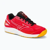 Buty sportowe męskie - Buty do siatkówki Mizuno Cyclone Speed 4 radiant red/white/carrot curl - miniaturka - grafika 1