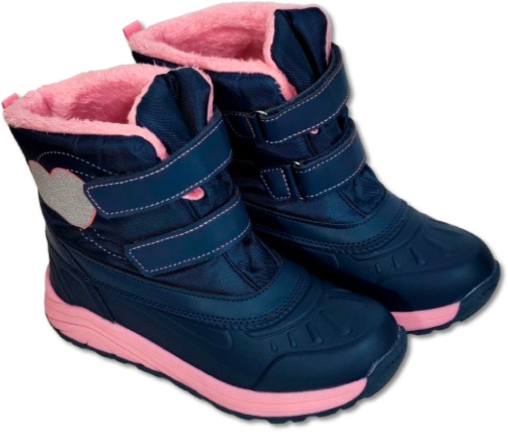 Buty Śniegowce Cleve Rozmiar 33 - Dziewczęce Granatowe