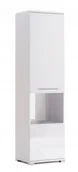 Meble do przedpokoju - Biały regał słupek z witryną S0-S83 - miniaturka - grafika 1