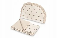 Wózki dziecięce - KOMPLET DO WÓZKA MUŚLIN MISIE BEŻOWY - miniaturka - grafika 1