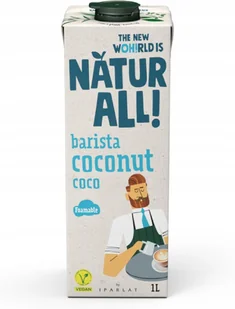 Natur All - napój roślinny kokosowy Barista Coconut 1 l - Śmietanki i dodatki do kawy - miniaturka - grafika 1