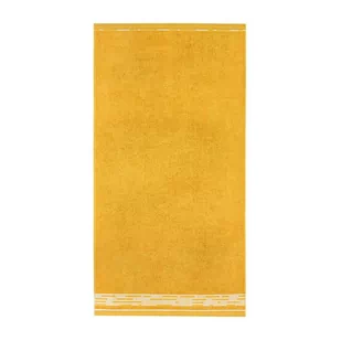 Ręcznik 50x90 Grafik Kurkuma-5077 musztardowy frotte bawełniany - Ręczniki - miniaturka - grafika 1