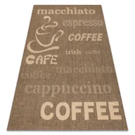 Dywany - DYWAN SZNURKOWY SIZAL FLOORLUX 20221 coffee / mais brązowy 120x170 cm - miniaturka - grafika 1
