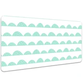 Podkładki na biurko - Mata na biurko Turkusowe pagórki 100x50 cm - miniaturka - grafika 1