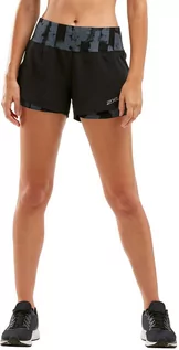 Spodnie sportowe damskie - 2XU XVENT 3" Layer Shorts Women, czarny/szary L 2022 Legginsy do biegania WR6082B#GOSTRB-L - grafika 1
